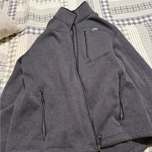 L.L. Bean Charcoal Zip-Up Jacket